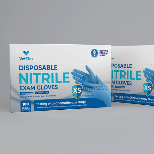 Glove design with the title 'Gloves Box'