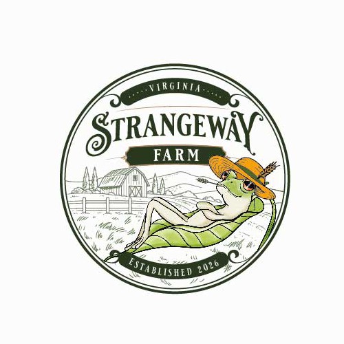 Design with the title 'Strangeway farm'