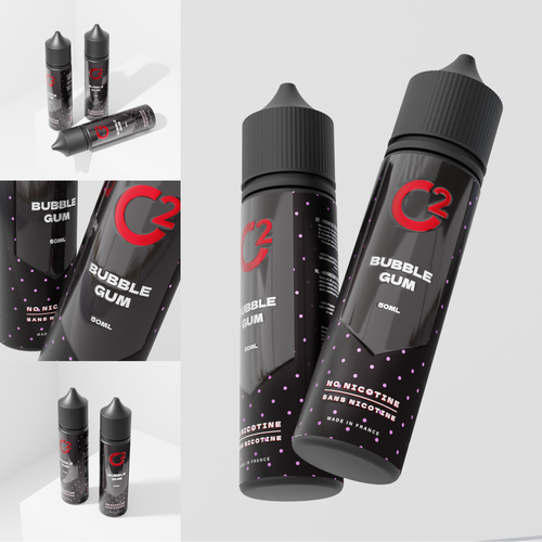 Liquid label with the title 'C2 E-liquid Packaging'