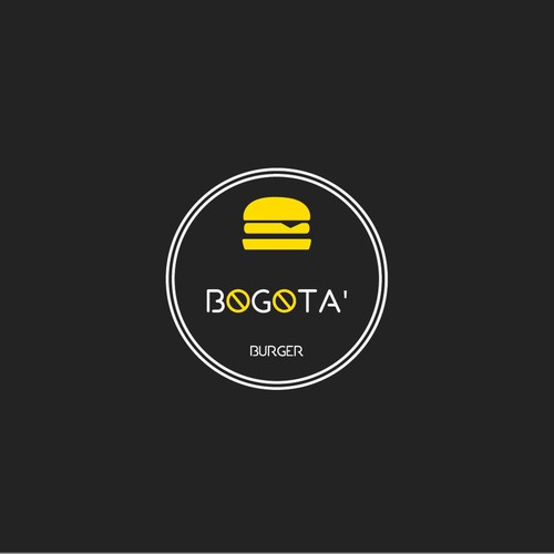Hamburger logo with the title 'BOGOTA' logo'