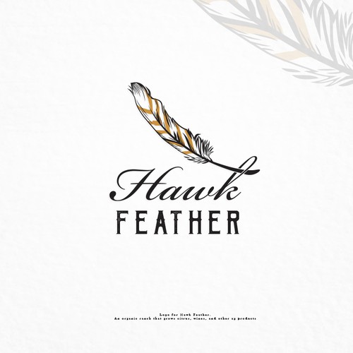 Hawk logo with the title 'Feather'
