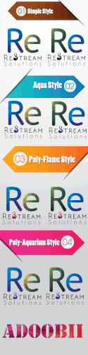 Calm logo with the title 'Logo concept for ReStream Solutions'