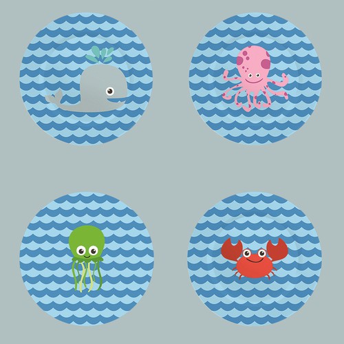 Starfish design with the title 'Sea Animals'