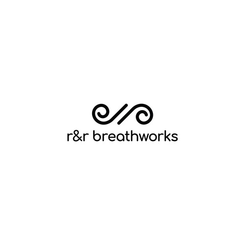 Work logo with the title ''r&r breathworks' Logo Design'