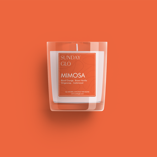 Luxurious label with the title 'Candle label'