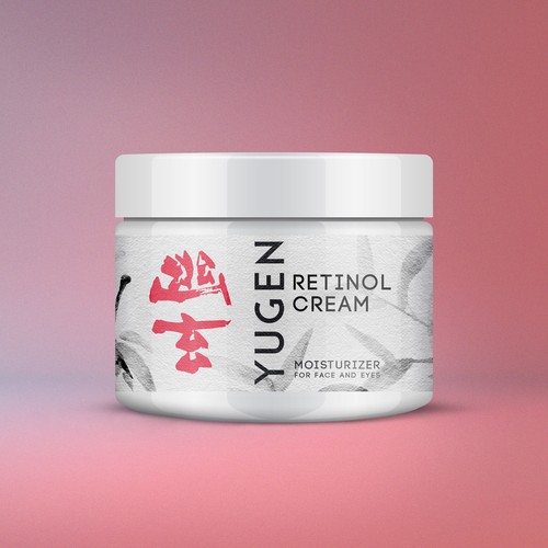 Japanese packaging with the title 'YUGEN cosmetic industry'