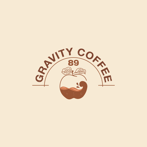 Fruit brand with the title 'Logo Concept for Gravity Coffee'