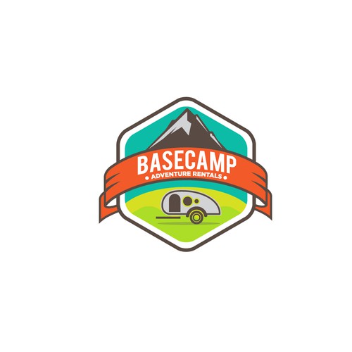Trailer logo with the title 'logo for trailer camp'