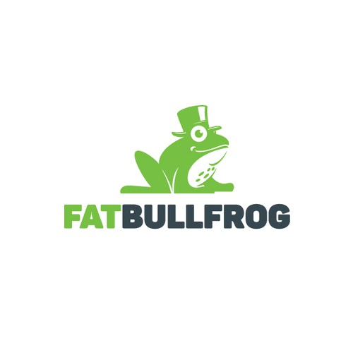 Frog design with the title 'Fat Bullfrog'
