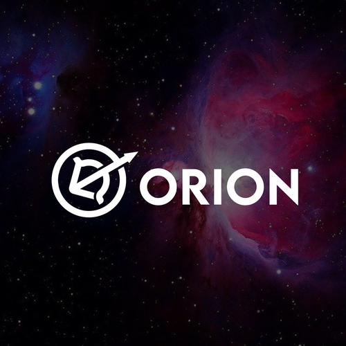 Orion logo with the title 'Orion Logo Design'