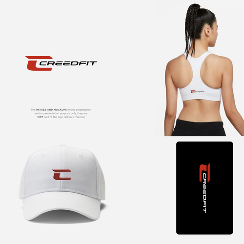 Active logo with the title 'Sporty logo concept for CREEDFIT'