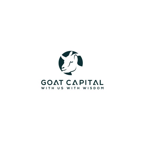 Multicolor logo with the title 'Logo Concept for a Funding Company named Goat.Capital'