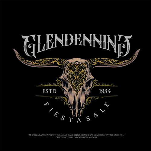 Longhorn logo with the title 'Glendenning Fiesta Sale'