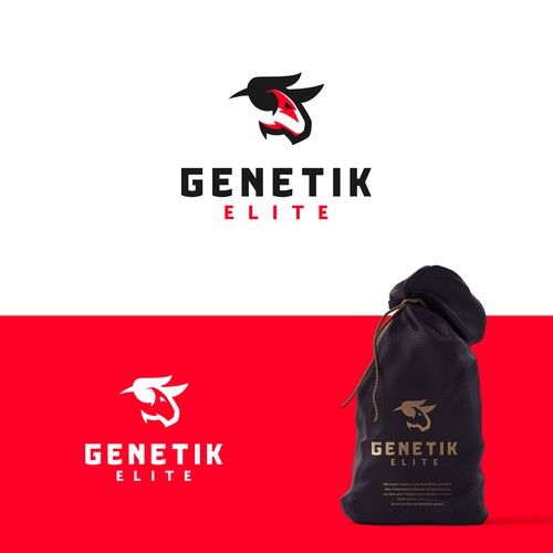 Bull logo with the title 'Genetik Elite'