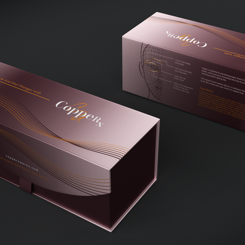 3D packaging with the title 'The packaging for a new skin care line'