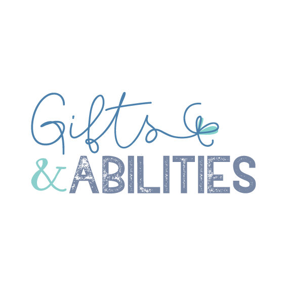Gift box design with the title 'Gifts & Abilities'