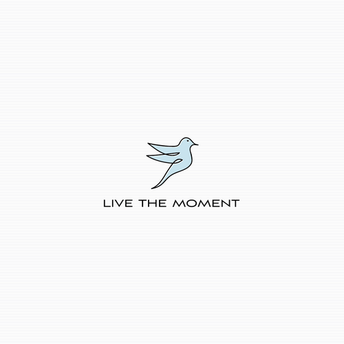 Freedom logo with the title 'Logo for Live the moment'