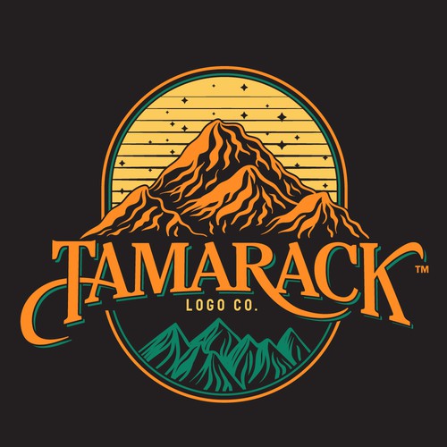 Jungle logo with the title 'Logo Design of "Tamarack Logo Co."'