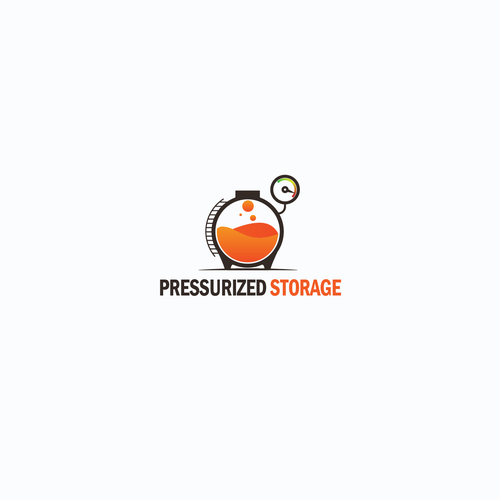 Self storage logo with the title 'logo for pressurized storage'