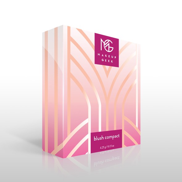 Art Deco packaging with the title 'Blush'