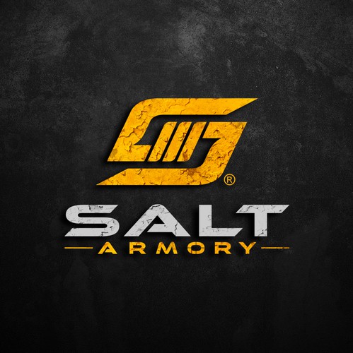 Sniper logo with the title 'Logo design for Salt Armory'
