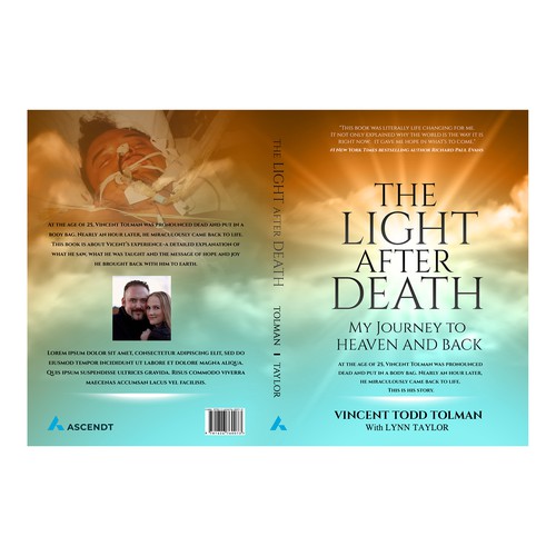 Happy book cover with the title 'The Light after Death'