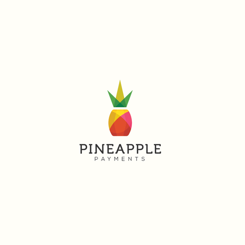 Low poly design with the title 'Pineapple Payment '