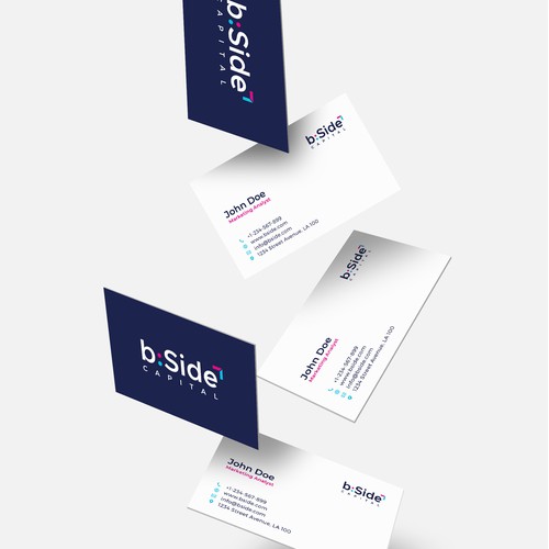Agency brand with the title 'Logo concept for b:side'
