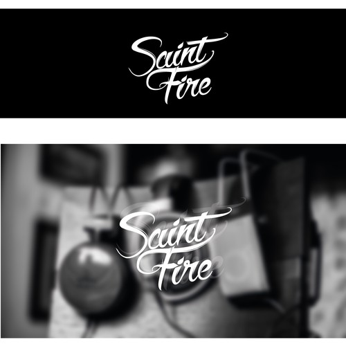 Band logo with the title 'typography logo for music band'