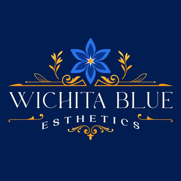 Royal blue logo with the title 'Wichita Blue Esthetics'