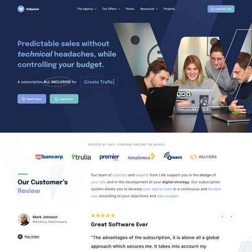 Agency website with the title 'Agency'