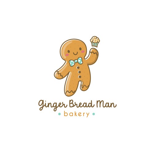 Cupcake design with the title 'Ginger bread man'