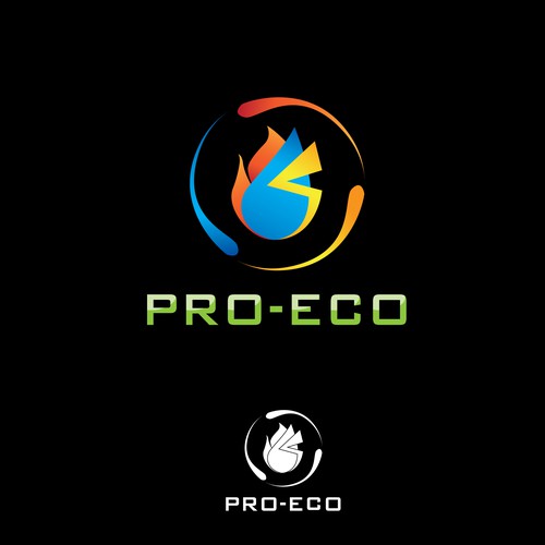 Nice logo with the title 'Logo design for pro-eco'