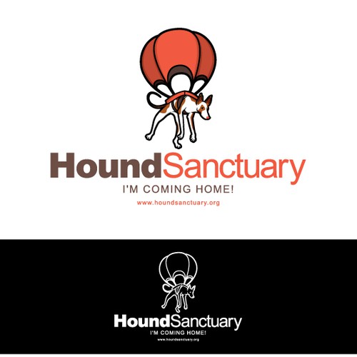 Parachute design with the title 'HoundSanctuary'