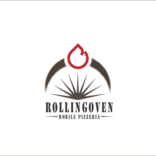 Oven design with the title 'Rustic, industrial logo for Rolling Oven'