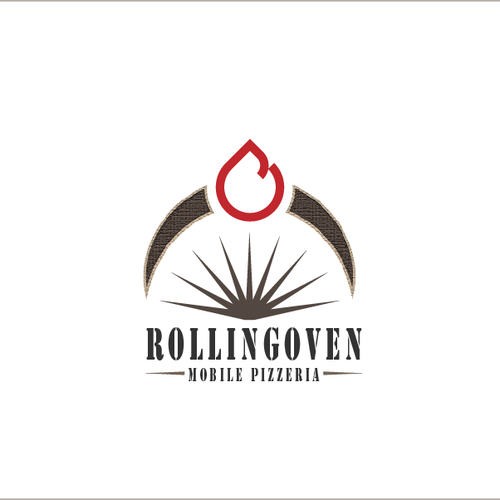 Hot logo with the title 'Rustic, industrial logo for Rolling Oven'