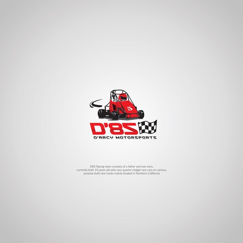 Motorsport logo with the title 'D'85 D'Arcy Motorpsort Logo'