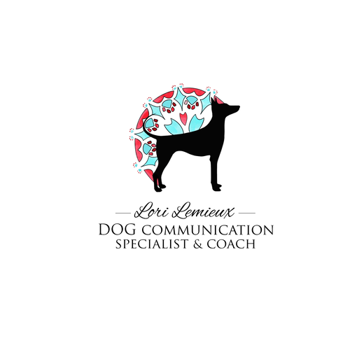 Dog training logo with the title 'design for Lori Lemieux'