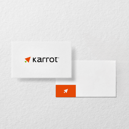 Vegan logo with the title 'KARROT LOGO'
