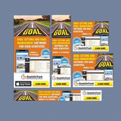 Banner ads for Goal Setting Software