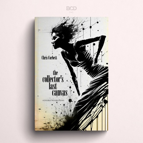 Black and white book cover with the title 'The Collector Last Canvas'