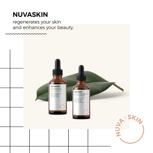 Logo packaging with the title 'Design Proposal for Cosmetic Brand'