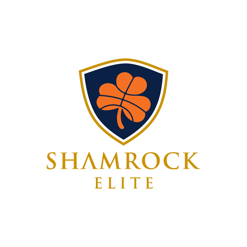 Maple design with the title 'Clover Shield Emblem'