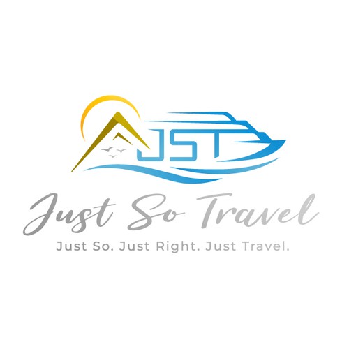 Cruise ship logo with the title 'Creative logo for Cruise and resort vacations for families'