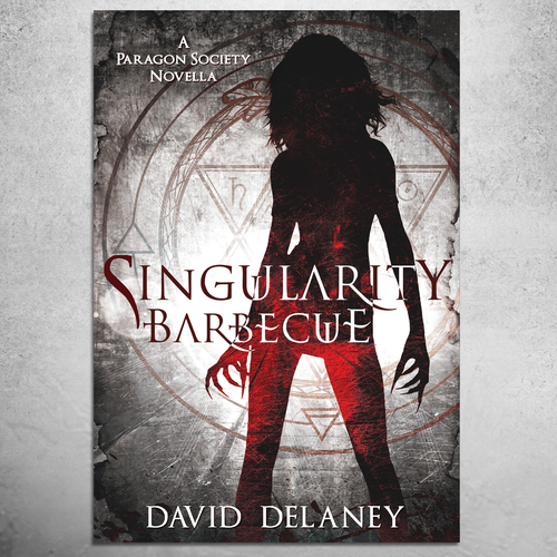 Red book cover with the title 'Singularity Barbecue'