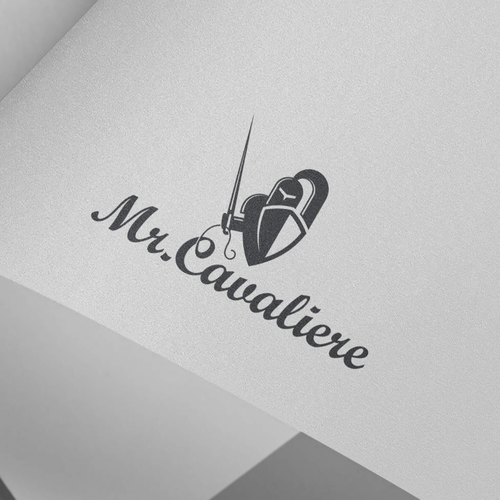 Needle design with the title 'Spartan logo'