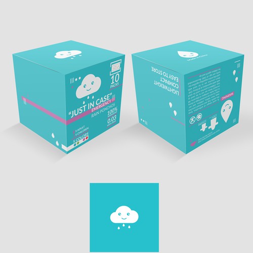 Vector packaging with the title 'Packing for Ponchos'