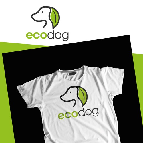 Outline logo with the title 'EcoDog'