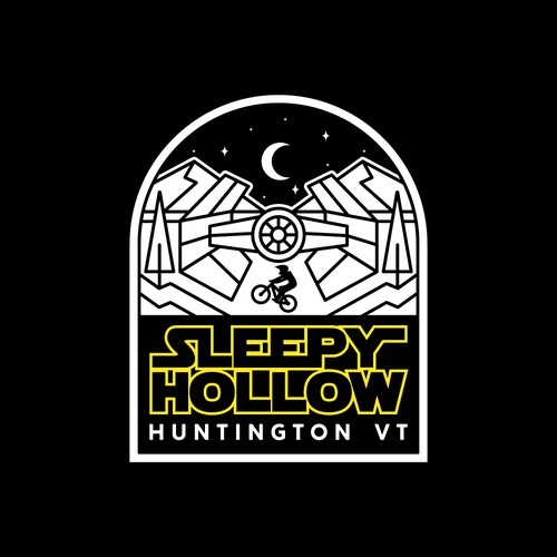 Linework design with the title 'Sleepy Hollow'
