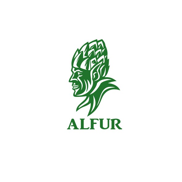 精灵标志，标题为“Alfur Microbrewery”